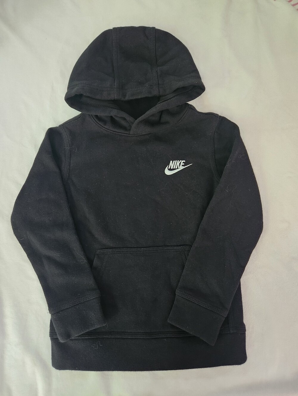 Nike Youth Black Hooded Sweatshirt